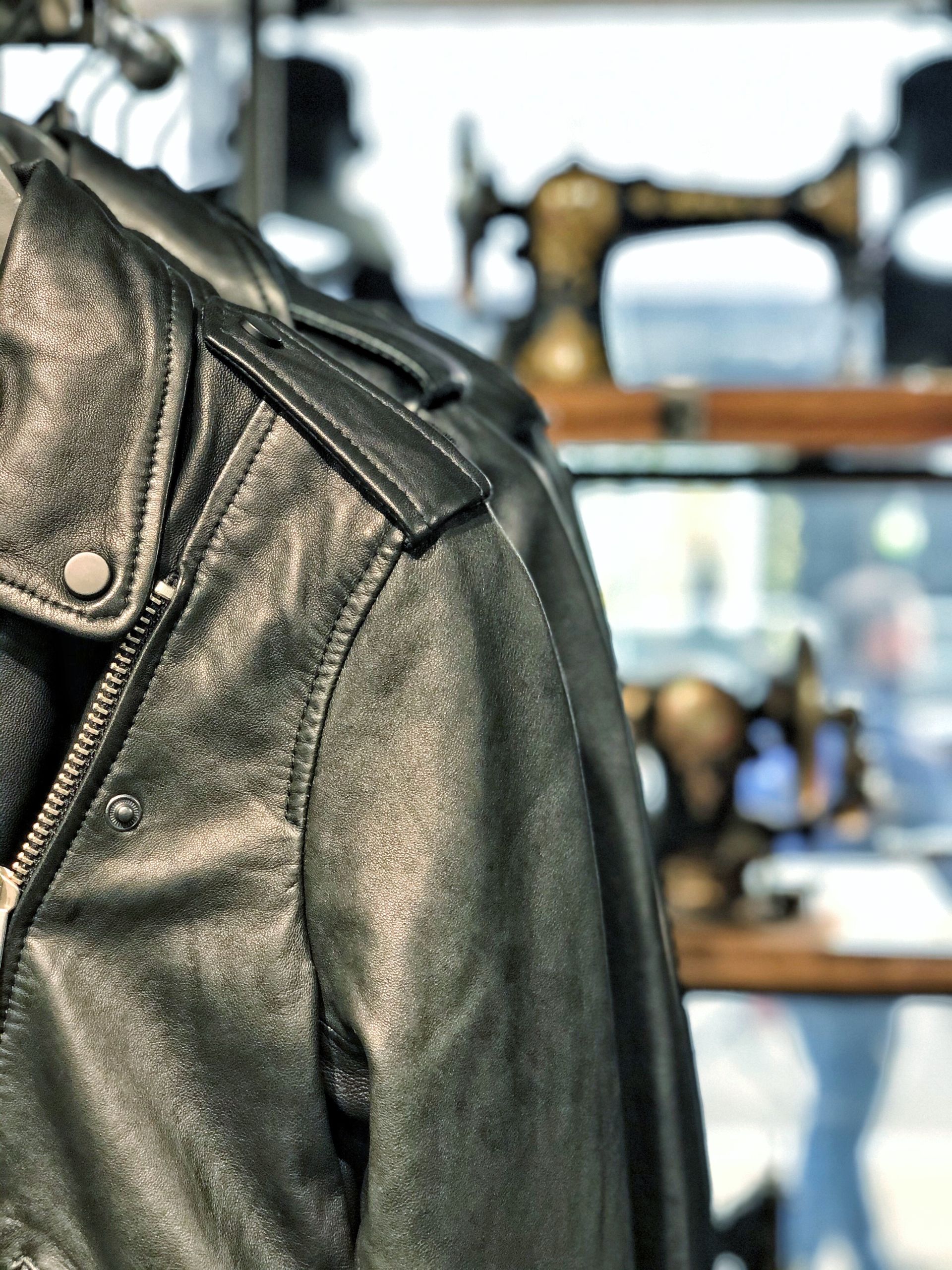sewing leather jacket