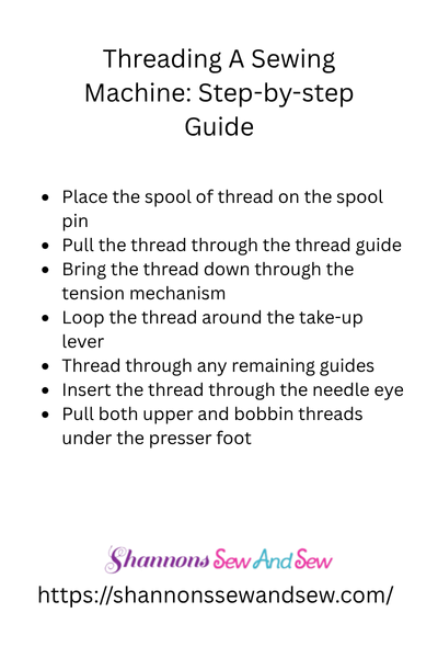 Threading a Sewing Machine List